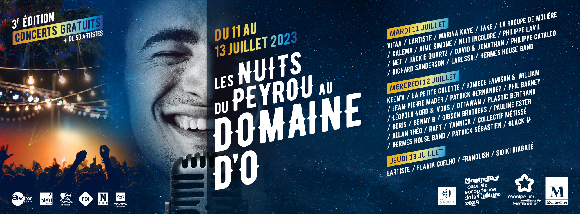 Visuel Les Nuits du Peyrou 2023